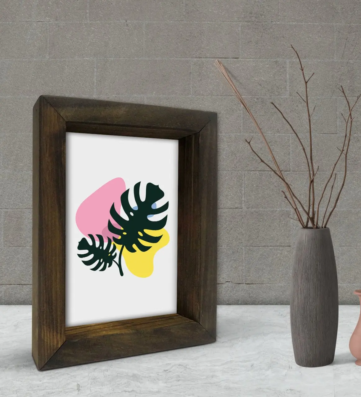 

BK Подарочная декоративная рама из натурального массива дерева 15x20 см-14