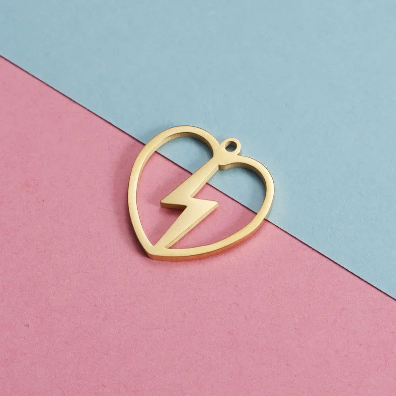 Серьги сердце из нержавеющей стали для рукоделия