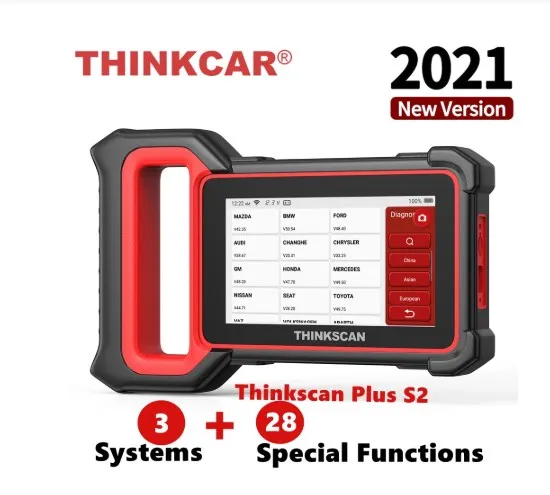 

Thinkcar Thinkscan Plus S2 бесплатное обновление с 3 системами DPF масла ABS Сброс диагностические инструменты Профессиональный OBD2 Автомобильный сканер