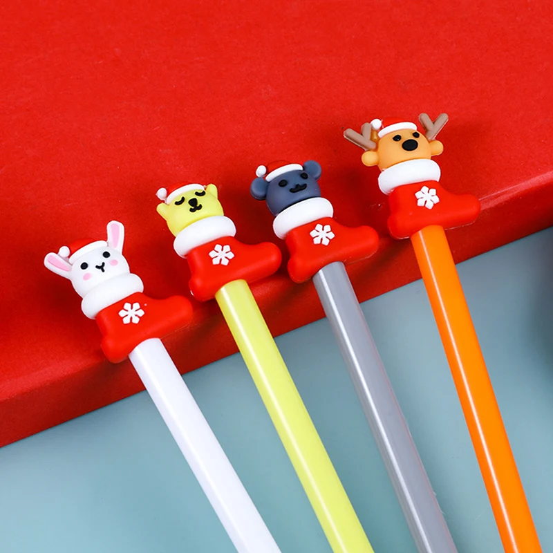 

New Christmas Shoes Animal Cartoon Creative Gel Pen 0.5mm Student Stationery Gift Signing Pen