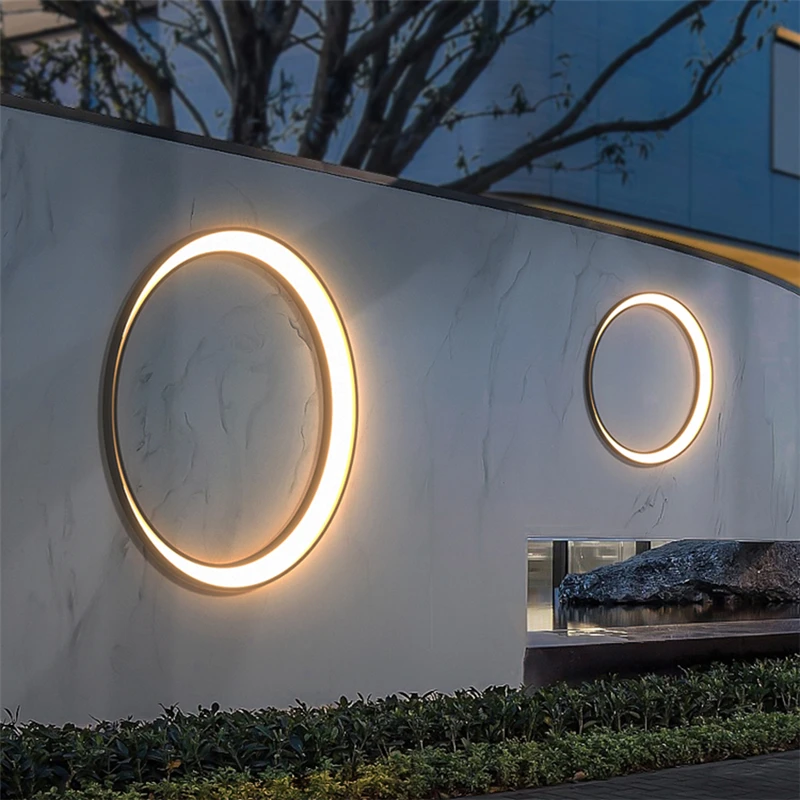 

Outdoor Solar LED Wall Lamps Waterproof Garden Wall Light Villa Outdoor Moon Wall Lights Garden Outdoor Home Decoration Lighting