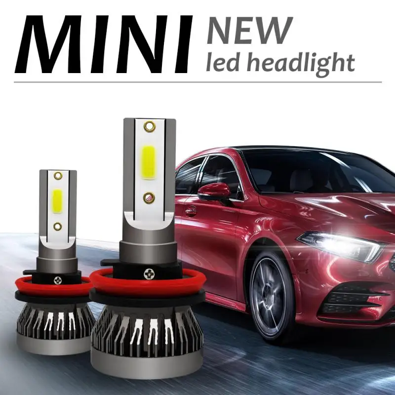 

Bevinsee H7 H4 H11 LED Headlight Bulb 9005 HB3 9006 HB4 H8 H9 9012 Car LED Lamp 60W 10000LM 12V 6000K White Headlamp, F31C