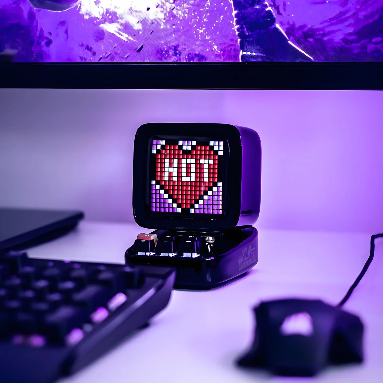 Bluetooth-динамик Divoom dot pixel Ditoo ретро мини-беспроводной сабвуфер маленький динамик