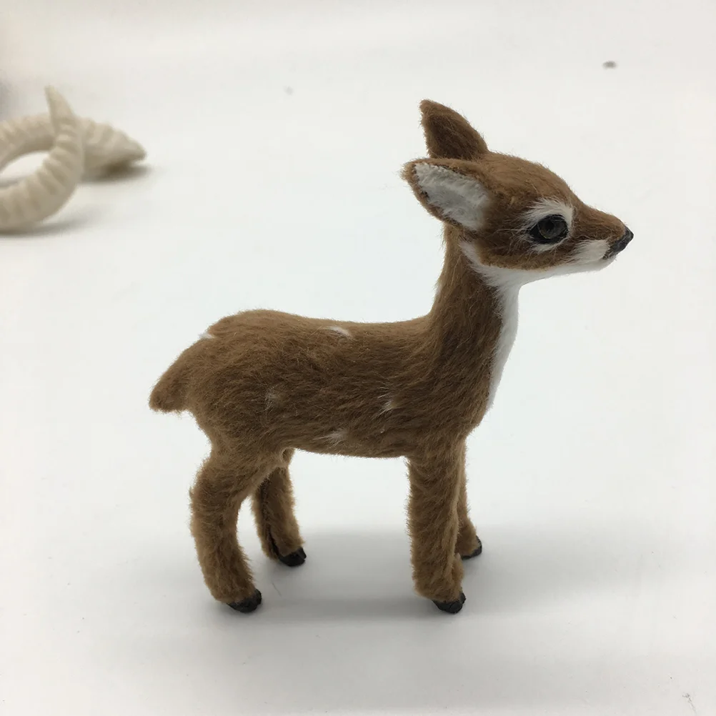 

2pcs Christmas Decor Small Reindeer Figurines Home Decor Deer Figurines Christmas Reindeer Ornaments