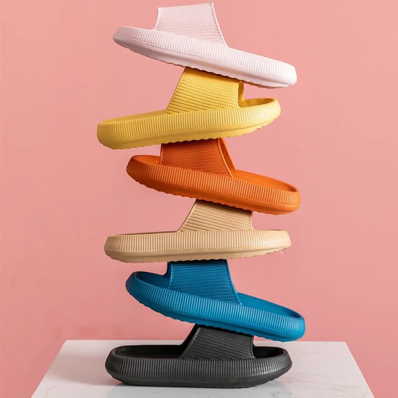 

2022 New Shoes Women Slippers Platform Korean Shoes High Soft Bottom Flip Flops Thick Leisure Home Shoes Female Footwear