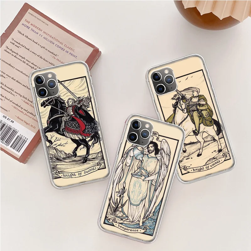 Карты Таро для телефона Halsey HFK чехол Iphone 14 13 15 16 Pro Max Plus Apple 11 12 Mini X XS XR прозрачный S