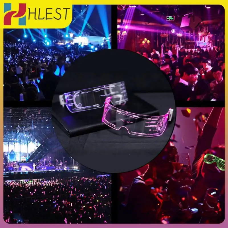 

Красочные светящиеся очки для мотокросса, светодиодная подсветка, козырек, очки для бара, KTV, украшения для рождественской вечеринки, дня рождения