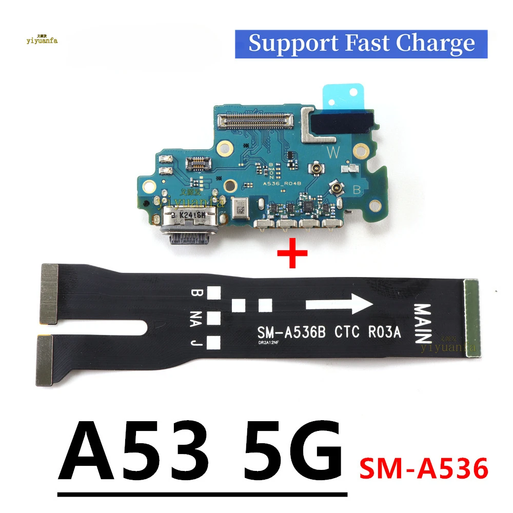 Для Samsung Galaxy A53 5G A536 SM-A536B USB-порт для зарядки док-станция разъем материнская плата