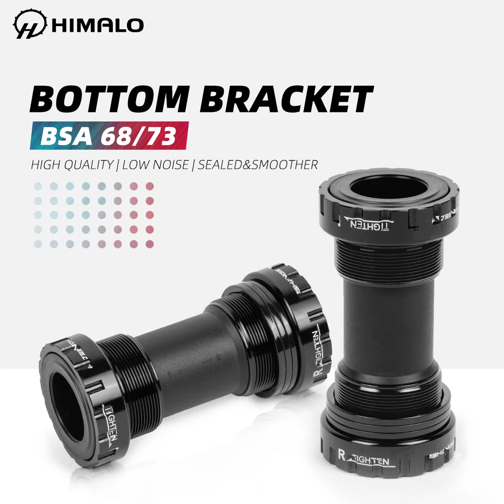 

External Bearing Bottom Brackets for Bicycle BSA68 73mm Thread For Parts Prowheel Racework 24mm Crankset Waterproof
