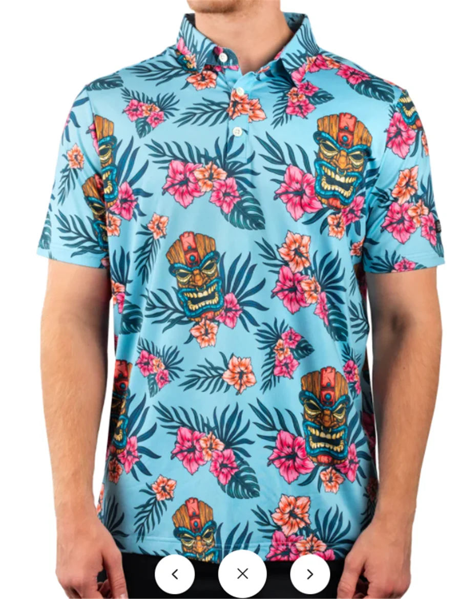 2023 sunday swagger T-Shirts Men's summer golf shirt short sleeves fast dry breathable casual shirt wild shirt Popsicle top