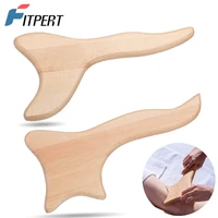 2pcsset wood therapy massage tools wooden lymphatic drainage tool wood gua sha massage tool scraping tool wooden anti cellulite