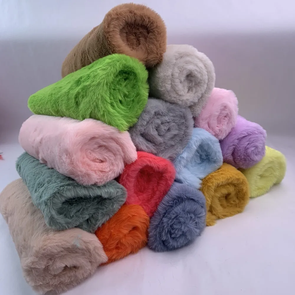 Sewbato Новинка 10 мм мягкая искусственная меховая ткань 160x50 см Экологически чистая