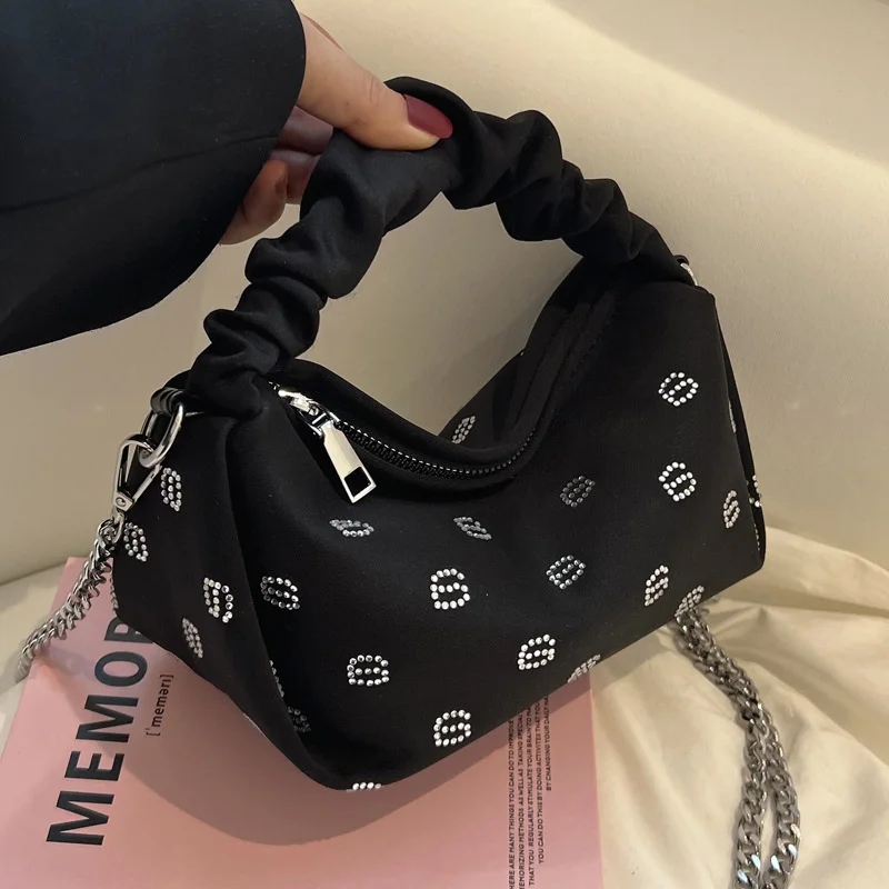 

Модные женские сумки на плечо, женская сумка через плечо с цепочкой, Хлопковая Сумка-тоут