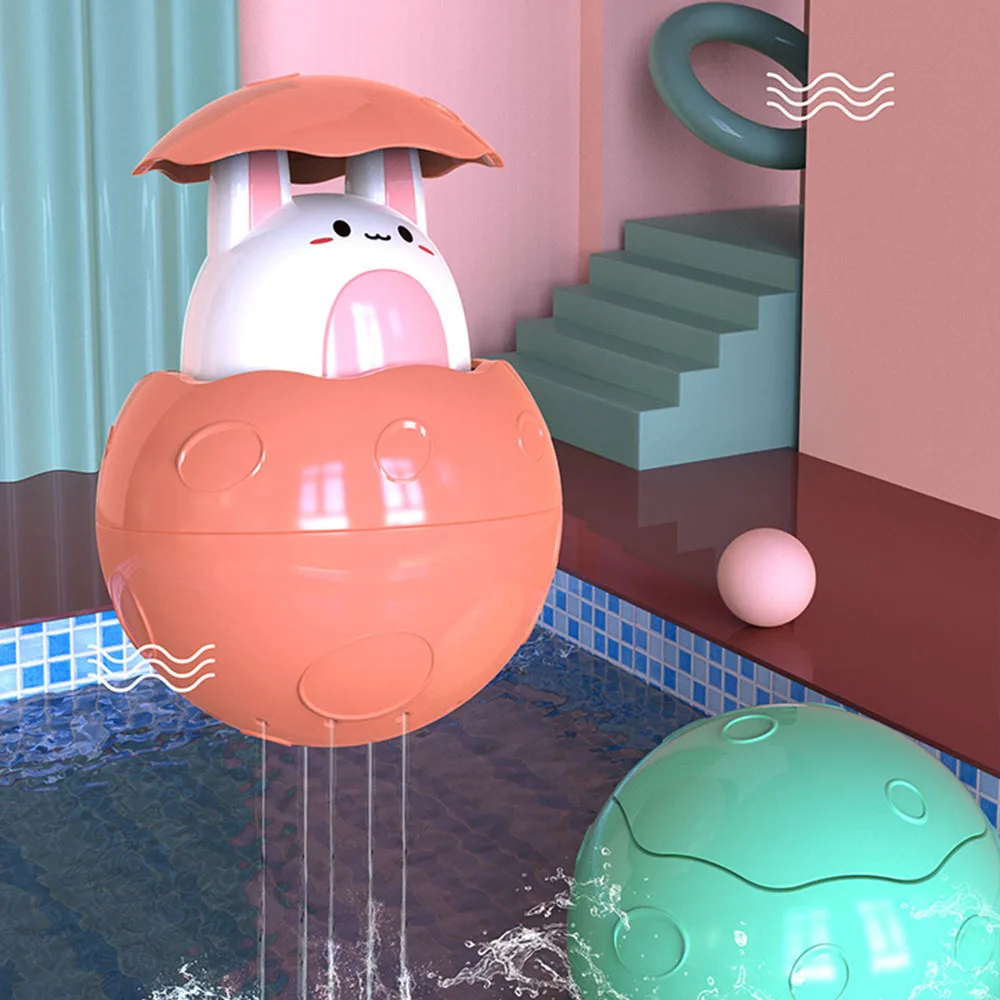 

Baby Bath Toys Cute rabbit Penguin Egg Water Spray Sprinkler Bathroom Sprinkling Shower Swimming Water Toys For Kids Gift
