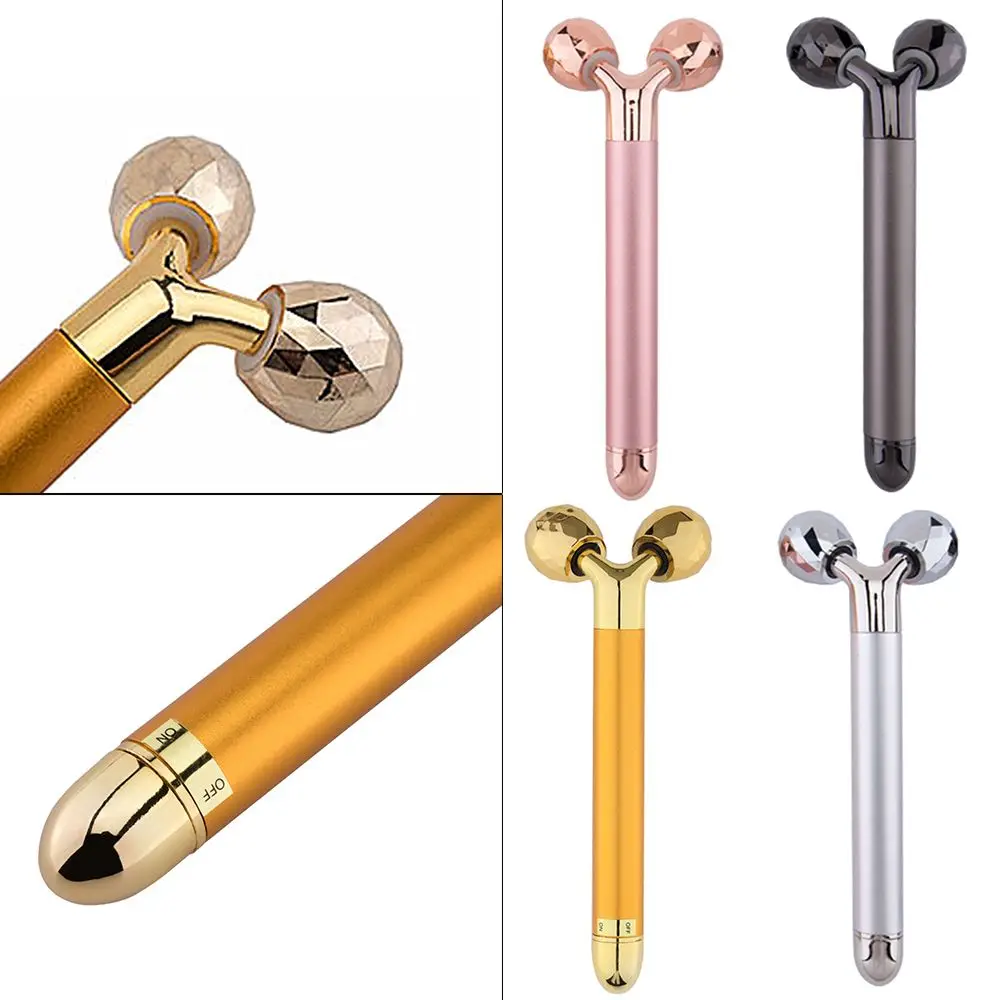 

Electric Energy T Shape Arm Eye Nose Head Face Massager Beauty Bar Sonic Roller