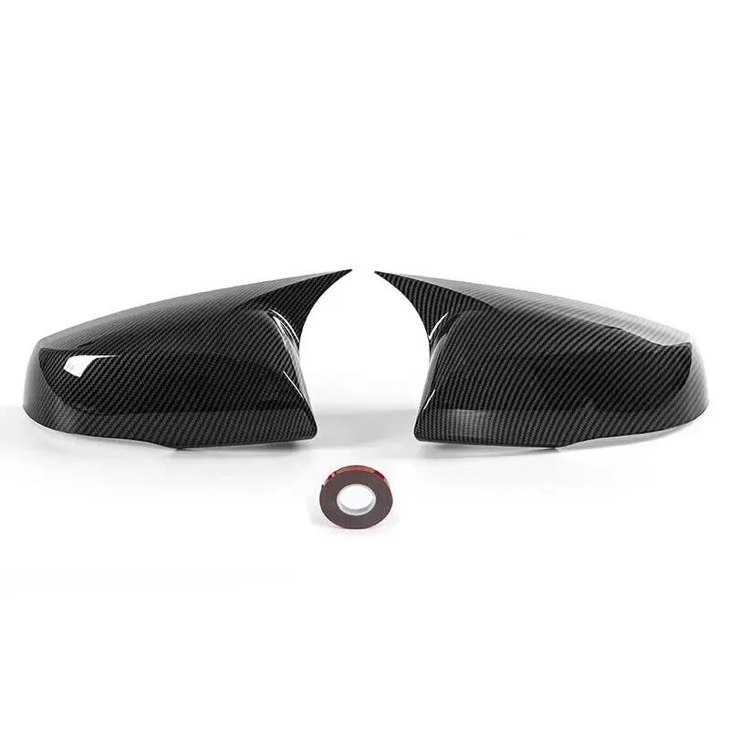 

Для Toyota Highlander 2020 2021 2022, автомобильное боковое зеркало заднего вида, крышка звукового крыла, внешняя дверная отделка, отделка из углеродного волокна, черный