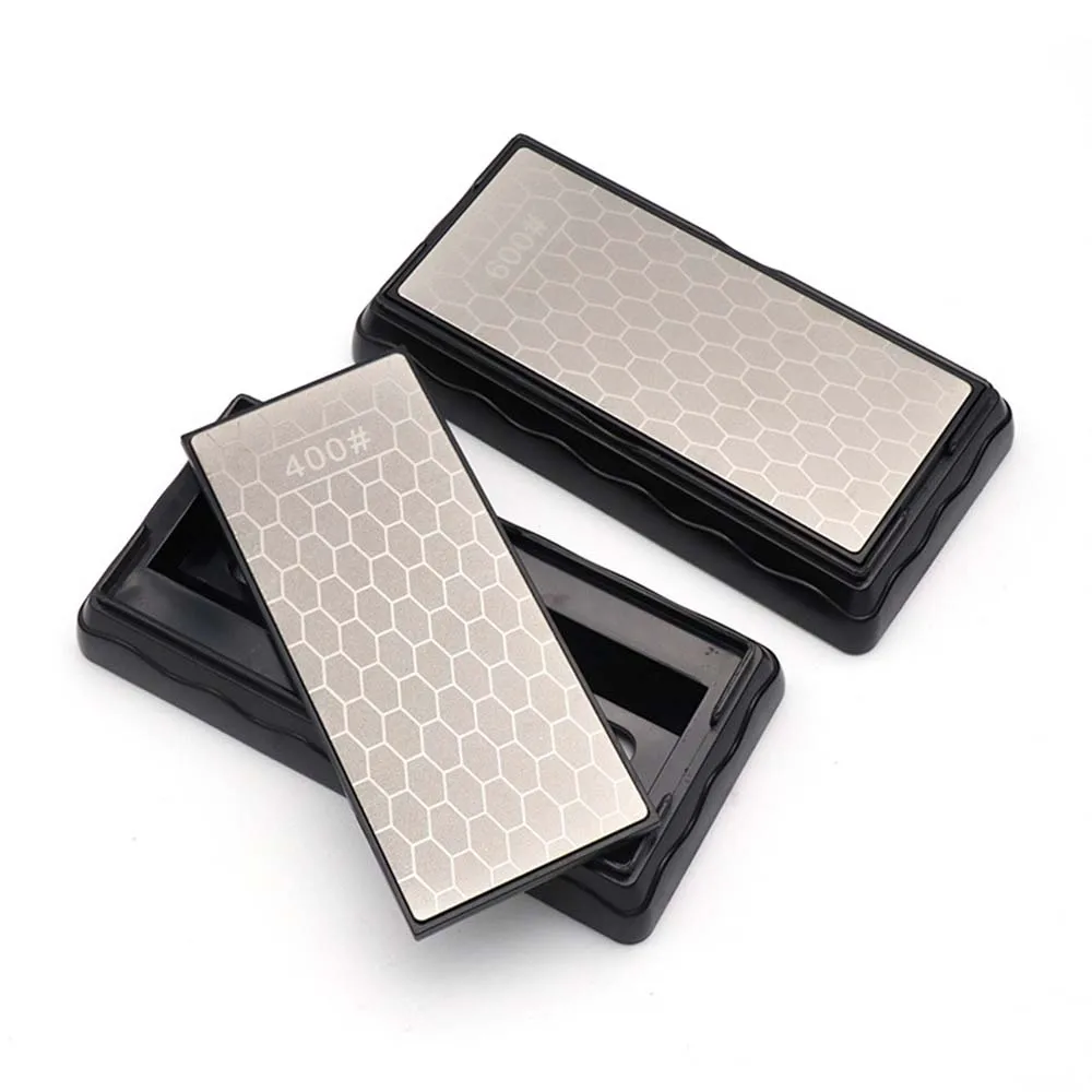 

Double-Side Sharpener Diamond Whetstone Knife Sharpening Stone Kitchen Grit Chef Knife Grinding Tool 400/600 &1000/1200 Grit