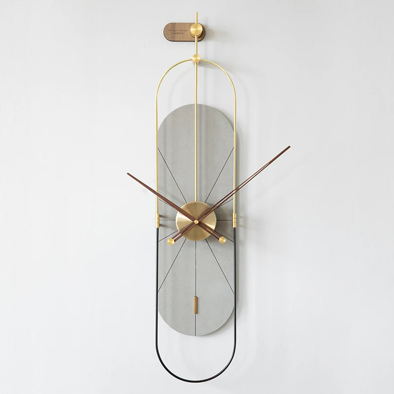 

Nordic Luxury Large Wall Clock Modern Design Living Room Alarm Bathroom Wood Digital Led Wall Living Room Decoration LQQ99YH