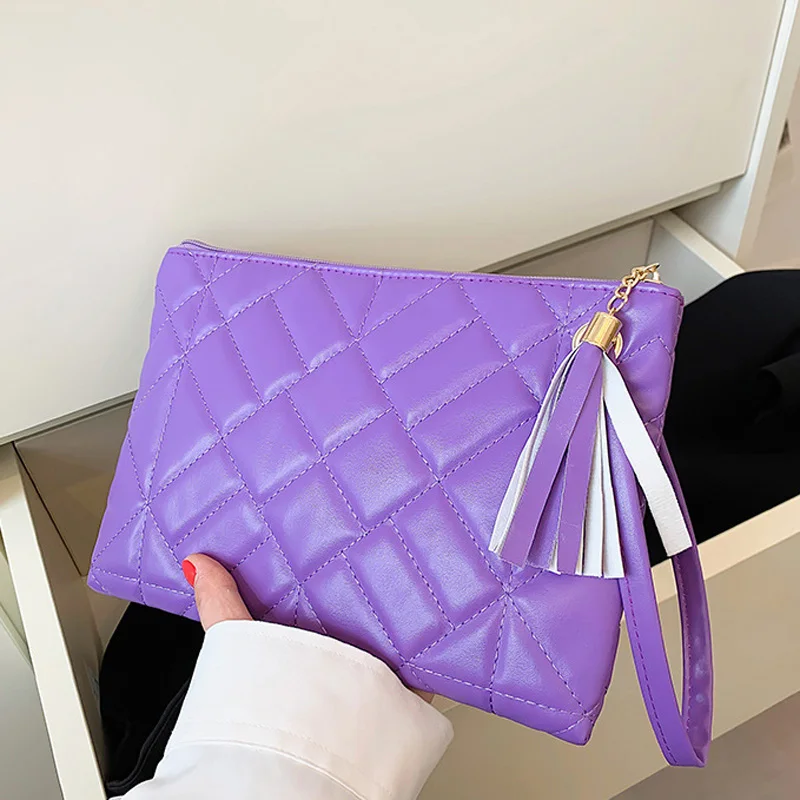 

Сумка-конверт женская из ПУ кожи, Модный повседневный клатч-сумочка с карманом для телефона, дизайнерский клатч