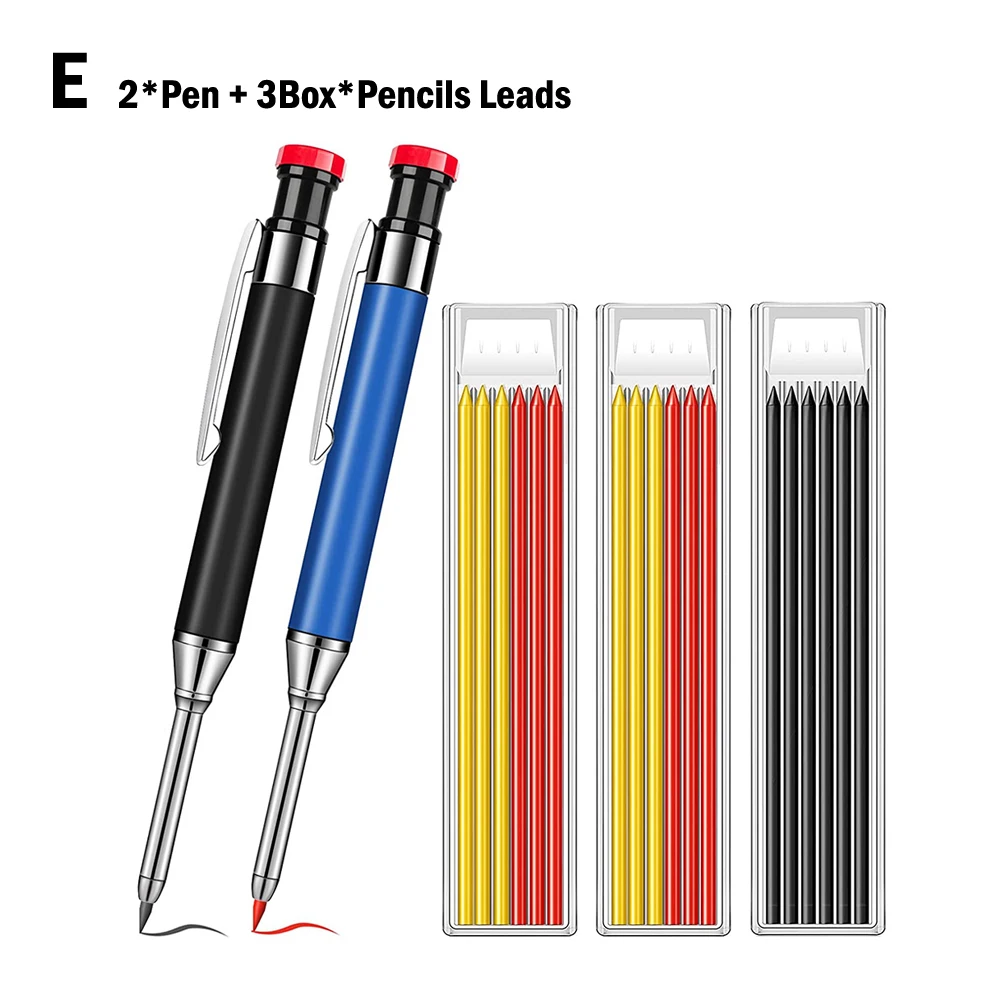 Set For Construction Built-in Sharpener Deep Hole Mechanical