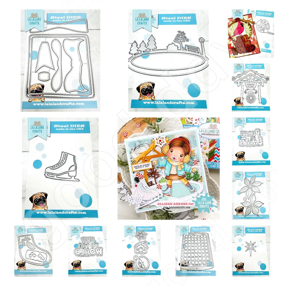 Рождественские чулки коньки бант металлические штампы новинка 2024 сделай сам