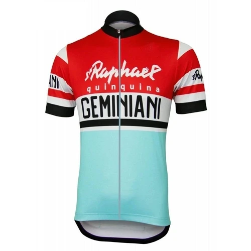 

LASER CUT ST RAPHAEL GEMINIANI TEAM Retro Classic ONLY Men's Cycling Jersey Short Sleeve Bicycle Clothing Ropa Ciclismo