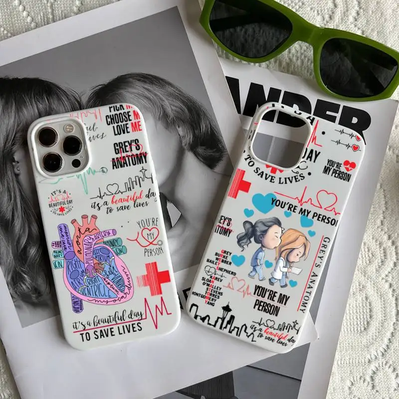 

Greys Anatomy You are my person Phone Case Candy Color for iPhone 6 7 8 11 12 13 s mini pro X XS XR MAX Plus
