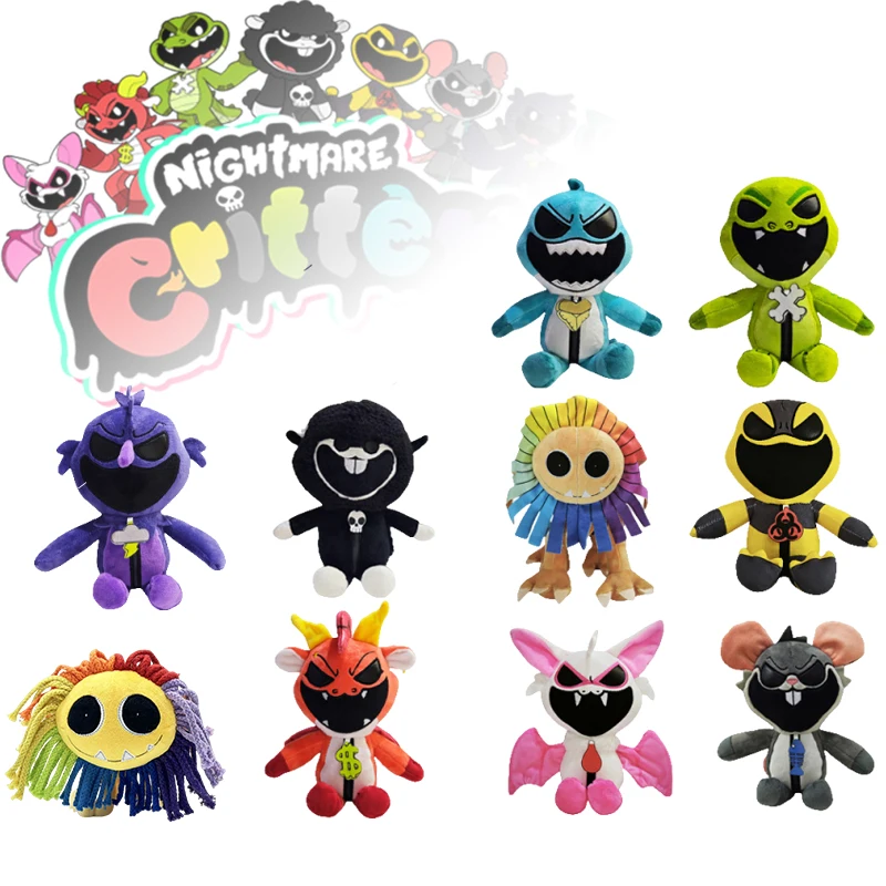 Кошмарные животные плюшевая цветная кукла-лев улыбка фаршированная модель мака