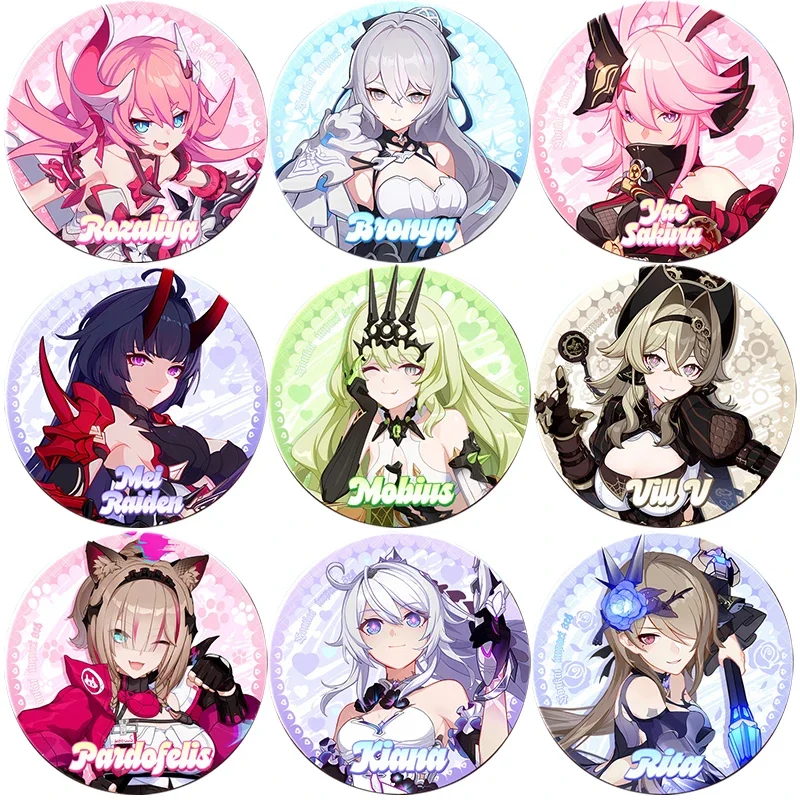 Аниме брошь булавки Honkai: звезда рельс кафак Arlan JingYuan Asta крючок мультфильм значок