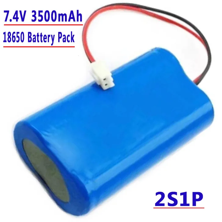 

2S1P XH2.54-2P Plug 7,4 V 3500mAh 18650 перезаряжаемая литиевая батарея широко используемая в: проекторах, динамиках, беспроводном мониторинге и т. д.
