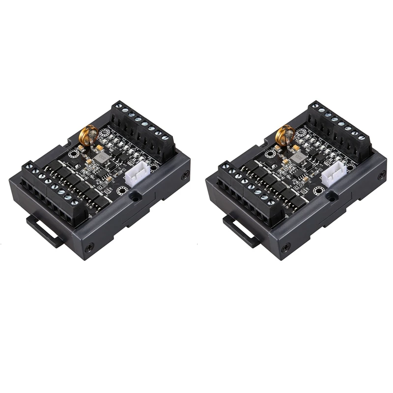 

2X PLC Programmable Logic Controller DC 10-28V PLC Regulator FX1N-14MT Industrial Control Board Programmable