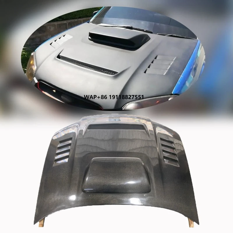 Фото Капот из углеродного волокна SCOOP для 2004-2005 SU BARU IMPREZA WRX/STI 8TH Капот №1