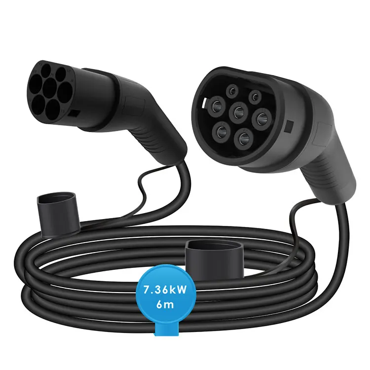 Однофазный удлинитель для зарядки автомобиля тип 2-Тип 2