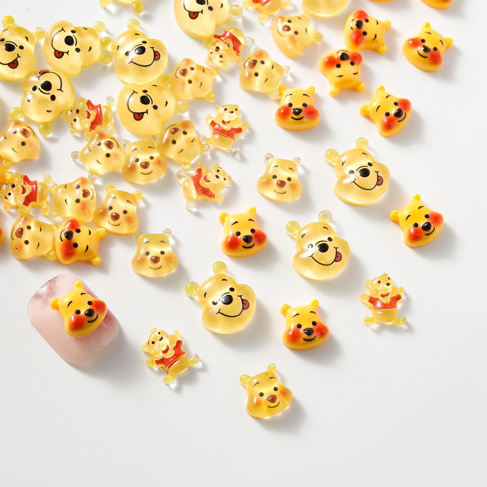 20 шт. подвески для ногтей с рисунком медведя Дини Винни изготовления своими