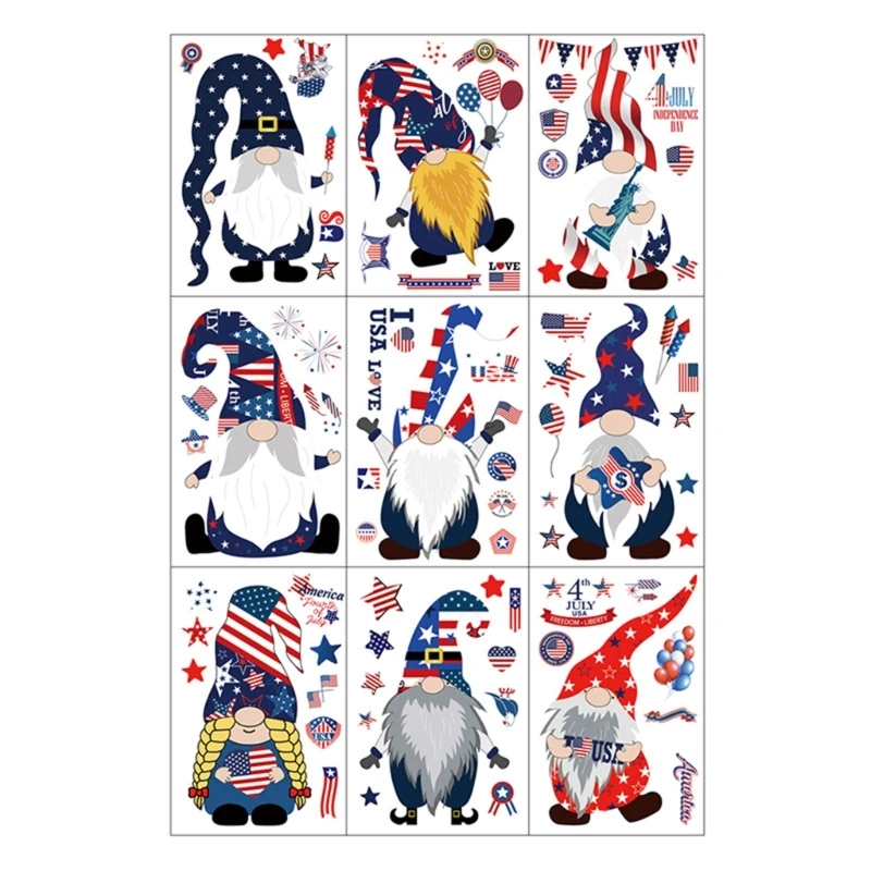 

9 шт. наклейки на окна День Независимости, декоративное общежитие