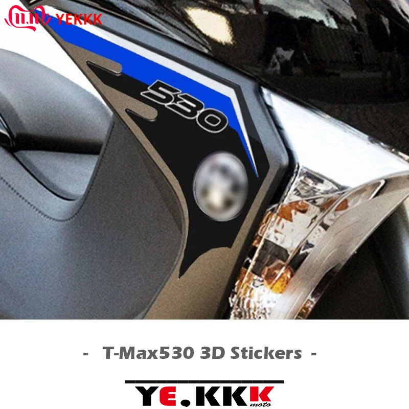 

For Yamaha Tmax 530 TMAX530 2017 New 2018 2019 2020 2022 Fairing Shell 3D Sticker Decal Protector Left and Right Side Stickers