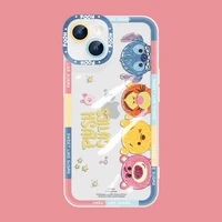 disney stitch mickey mouse winnie the pooh phone case for iphone 11 12 13 pro max xr xs x 7 8 plus mini squishy soft cover