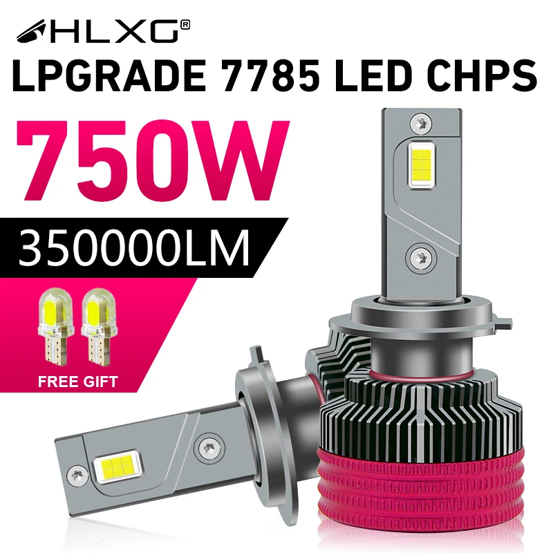 

HLXG 750W 350000LM H7 LED Car Headlight Canbus Lamp Bulb 7787 CSP H1 H4 H8 H9 H11 HB4 HB3 9005 9006 9012 LED Lights For Vehicle