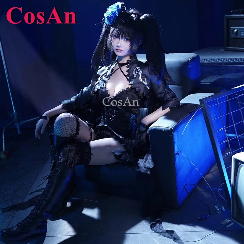 Фото CosAn Game Черный ★ Костюмы для косплея Rock Shooter, милая элегантная боевая форма на 15-летие, одежда для ролевых игр на Хэллоуин №3