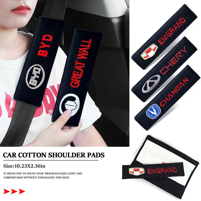 

2pcs Car Cotton Seat Belt Pads Safety Belt Cover for Kia Morning Ceed Sorento Picanto K5 2 3 Rio K5 K8 K3 Telluride Accessories