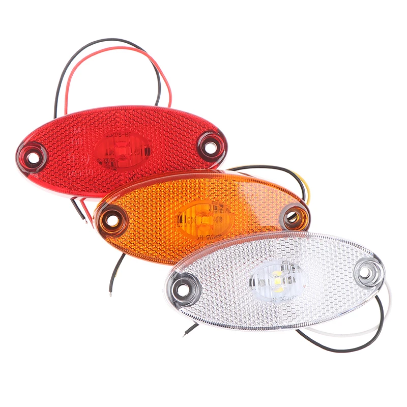 

1PC 12V 24V Led Side Marker Lights for Trailer Trucks Caravan Side Clearance Marker Light Lamp Led Lorry Amber Red White