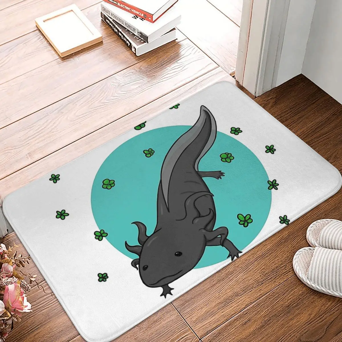 

Axolotl Lover Walking Fish Bathroom Mat Duckweed Doormat Kitchen Carpet Entrance Door Rug Home Decor