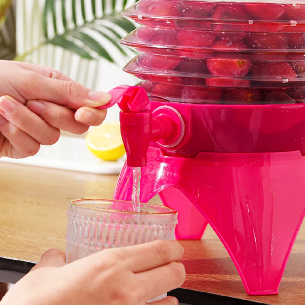 

Foldable Large Cold Kettle 5.5L Refrigerator With Faucet Jug With Tap Cold Water Container Bottle Kettle Dispenser For Beverage