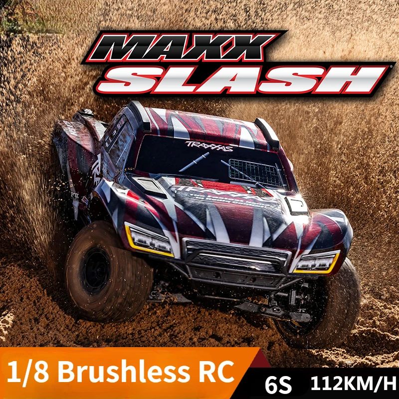 TRAXXAS MAXX SLASH 1/8 Радиоуправляемая машина 6S Бесшумная 4WD высокоскоростная