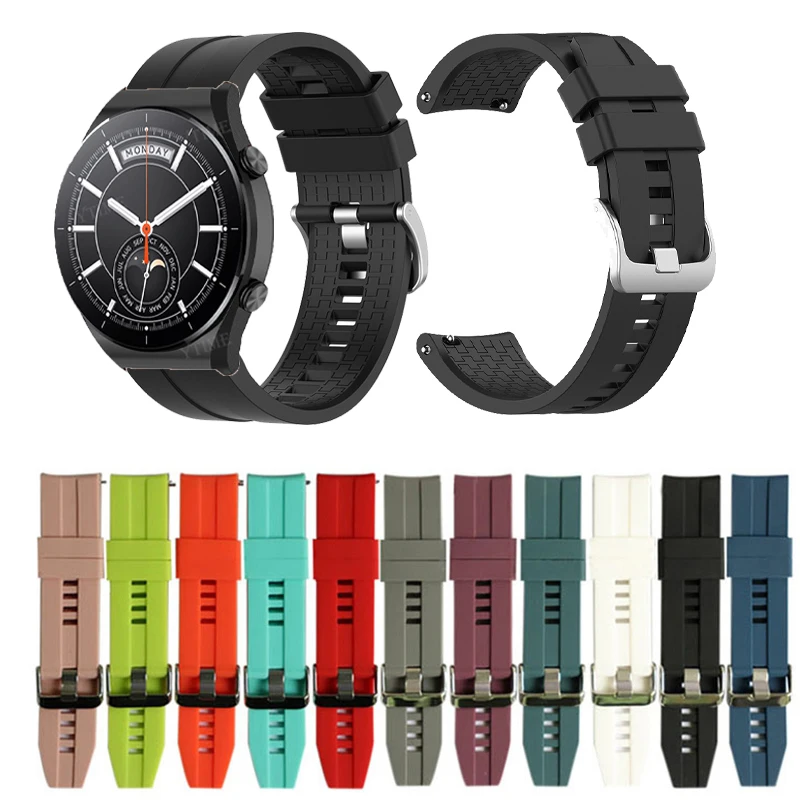 

Ремешок силиконовый для Xiaomi Watch S1 Active Watch Band 22 мм, спортивный сменный Браслет для Xiaomi MI watch Color 2