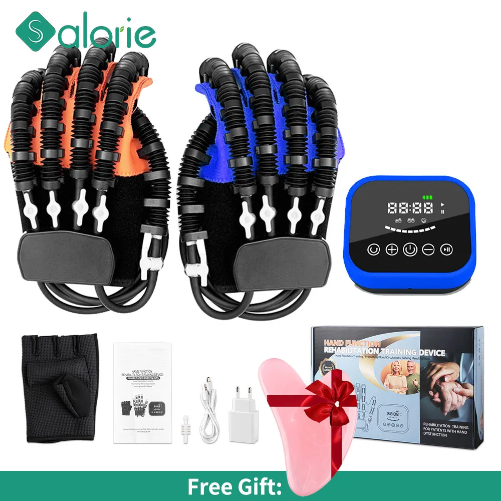 

USB Rechargeable Hand Rehabilitation Robot Gloves Stroke Hemiplegia Finger Function Recovery Mirror Training Physiotherapy Glove