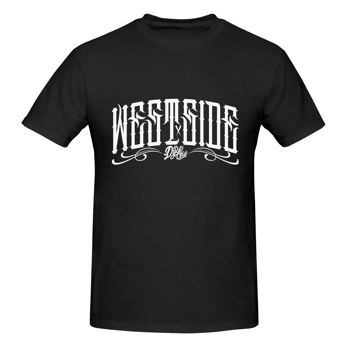 

West Side Dyse One Chicano Gangster 2023 summer Men's Clothes Cotton Short Sleeve Streetwear washed Vintage Tops T Shirt