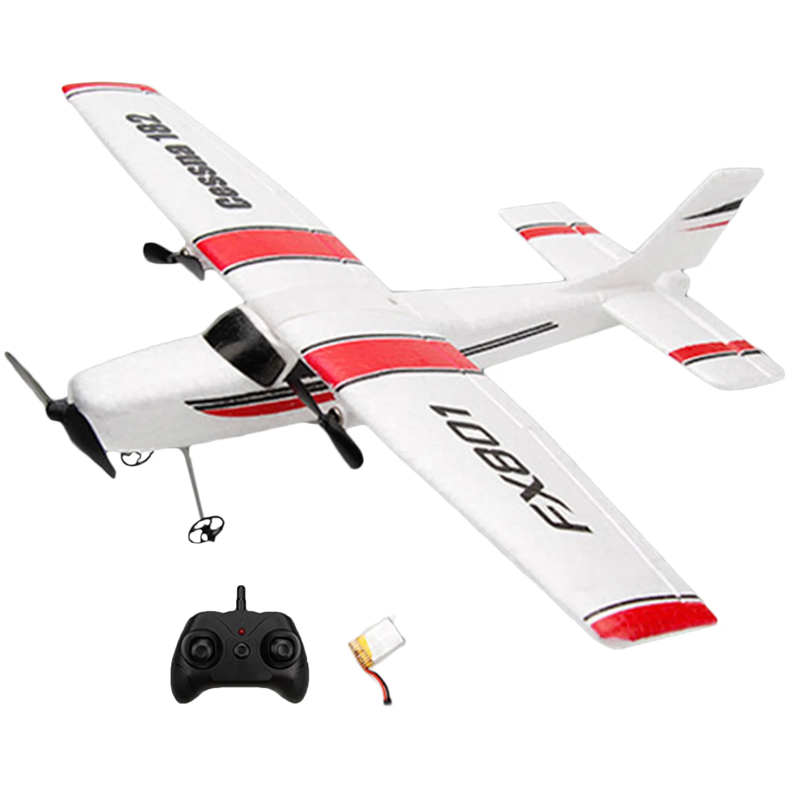 

FX 801 2.4G RC Plane 2 Channels Electric RC Gliders Fixed Wing Remote Control Airplane Children Toys Adults Boys Gifts