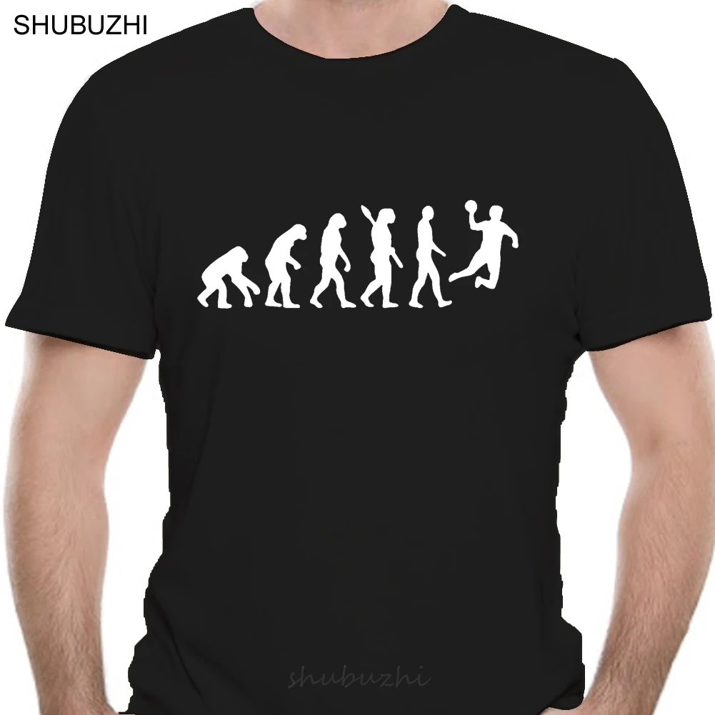 

Evolution Handball T Shirt Men Summer Sleeve Fashion Cotton Cool Evolution T-Shirt Tops