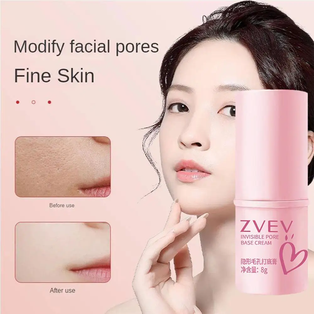 

Invisible Pore Primer Stick Pore Eraser Concealer Waterproof Stick Face Smooth Control Lines Isolation Oil Base Fine Primer X4Z8